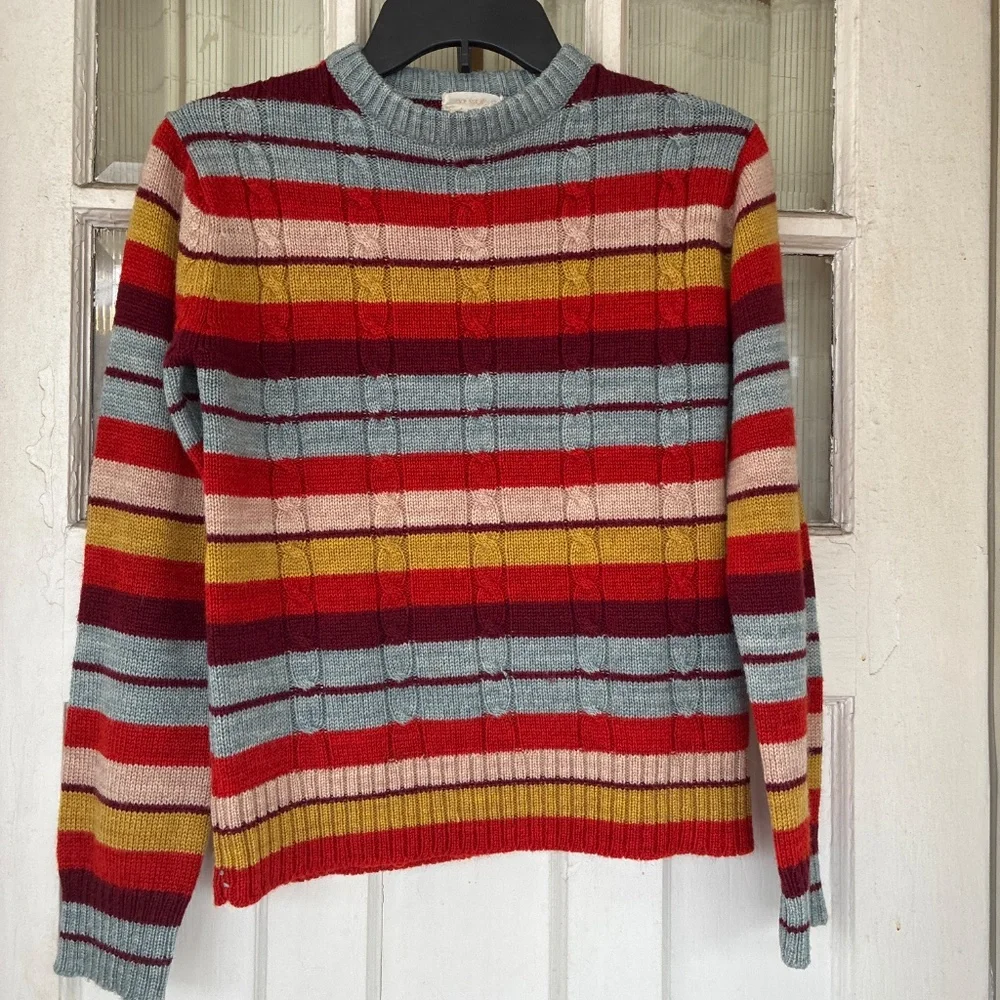 Vintage 70’s Exclusive Imports size M Striped Sweater in great condition - Picture 3 of 3